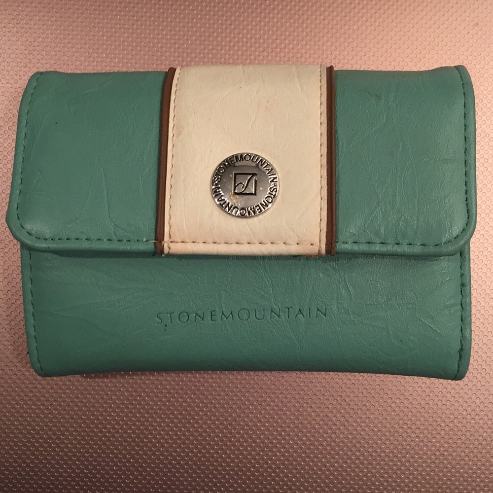 Teal multi card slot “Stone Mountain”  Wallet